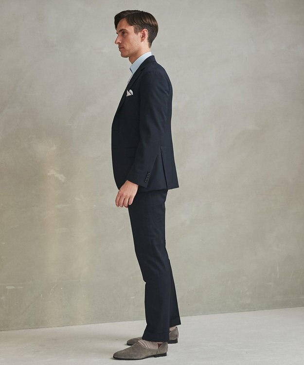 GOTAIRIKU 新色追加/セットアップ対応【ウォッシャブル/シワになりにくい/ストレッチ】ウォッシャブル ウールジャケット(25年モデル) ネイビー系