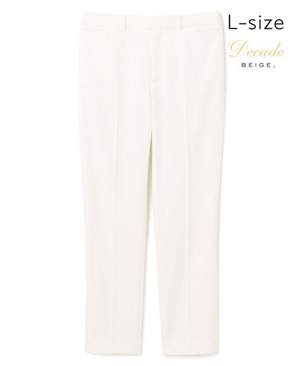 BEIGE， 【L-size】LUIZA / クロップドパンツ White