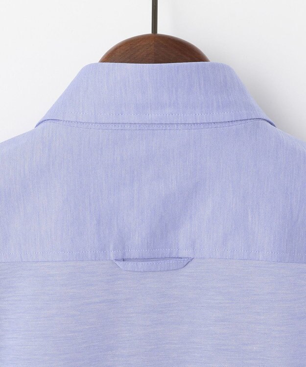 JOSEPH ABBOUD 【キングサイズ・ジャージー素材】シャンブレー シャツ サックスブルー系