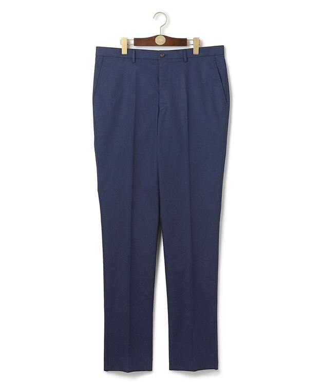 J.PRESS MEN 【KING SIZE】【ストレッチ】トリコチンストレッチ ステムテーパード パンツ ネイビー系