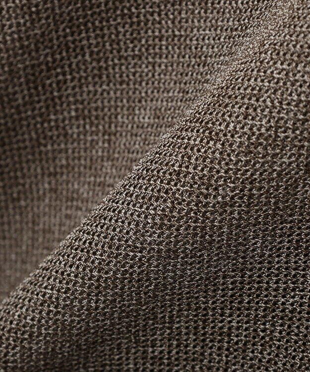 YECCA VECCA 　裾ドロストメッシュシャツ Gray Mixture