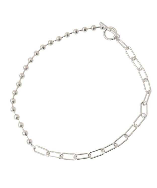 earth music&ecology マンテルチェーンＭＩＸネックレス Silver