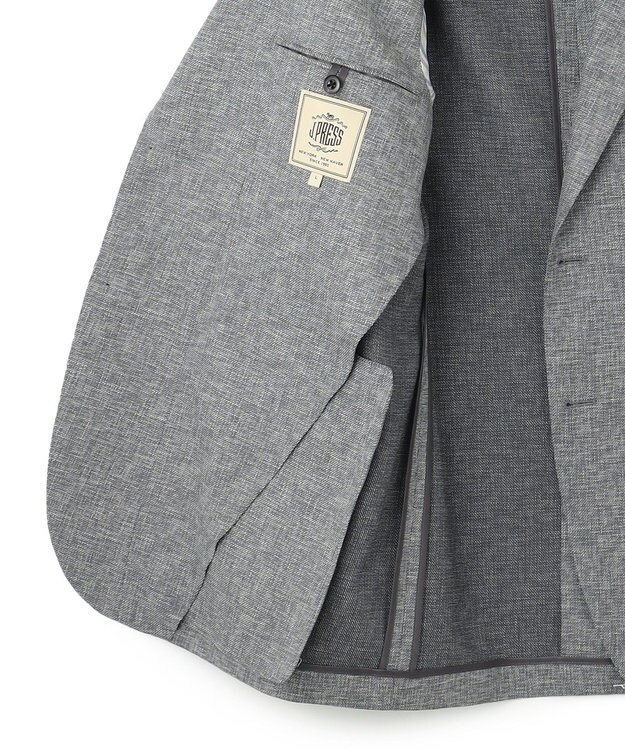 J.PRESS MEN 【NEW STAGE】 KASURI DYEING メッシュ ジャケット ライトグレー系