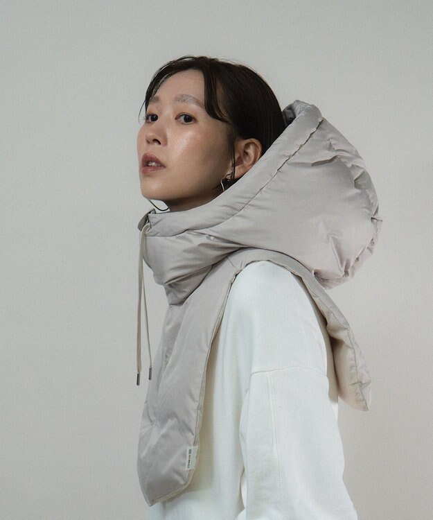 KWD 【日本製】HOOD DOWN PARTS グリーンダウン フードダウンパーツ グレージュ