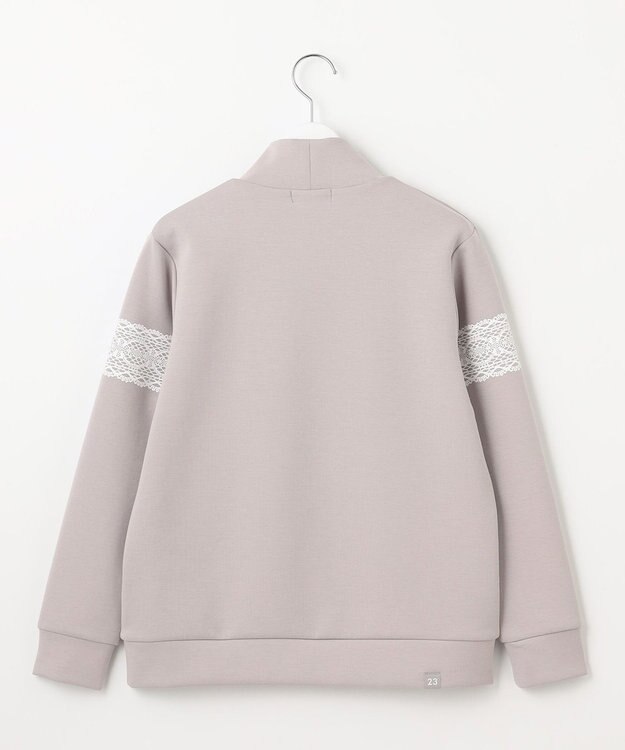 23区GOLF 【WOMEN/EC限定】レース柄 モックネック トレーナー ベージュ系
