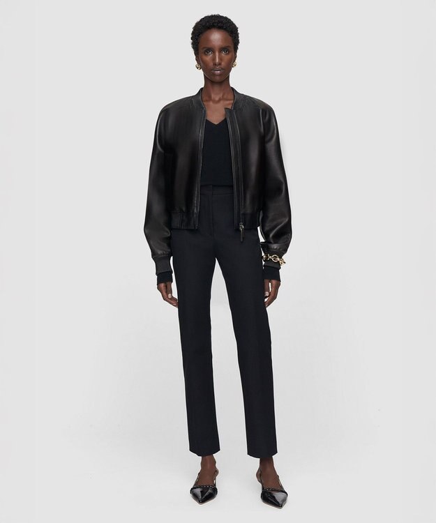 JOSEPH 【FOUNDATIONS】ギャバジンストレッチ スリムフィットトラウザーズ Black