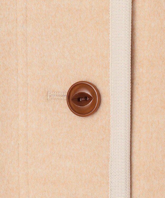 J.PRESS YORK STREET 【WOMEN】ノーカラーブルゾン ベージュ系