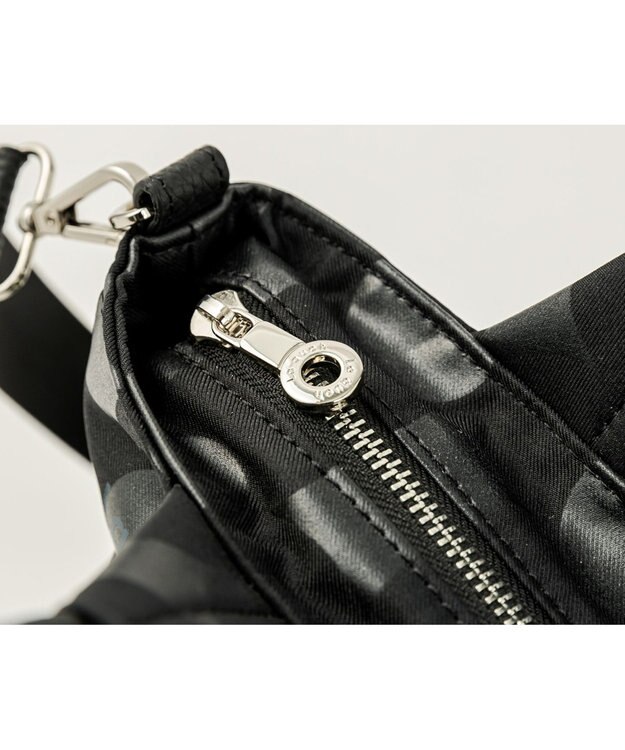 MIYABIYA La quoh with kirakaracho 南蛮七宝ベーシックプリント スモールトート 玄(ブラック)