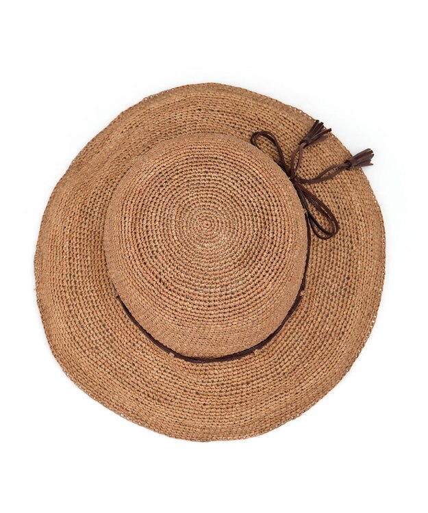 IBIZA ラフィア　ハット 濃茶