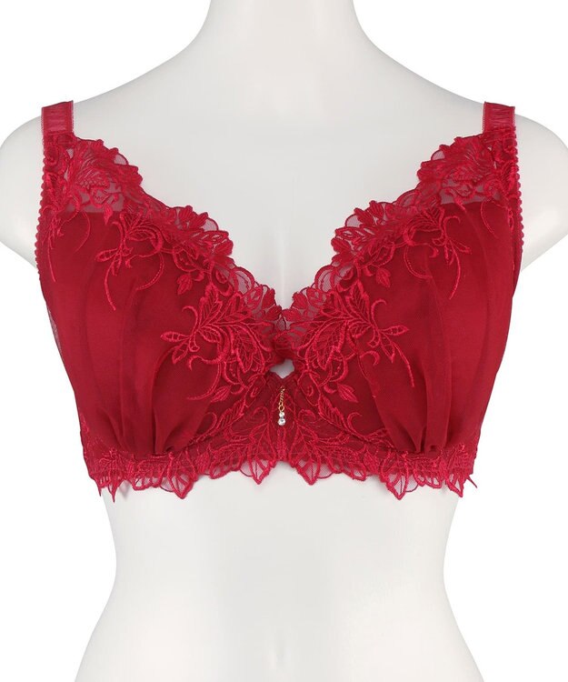 San-ai Resort（三愛水着楽園） 【エレガントコレクションPremium2312】単品ブラHIカップ レッド