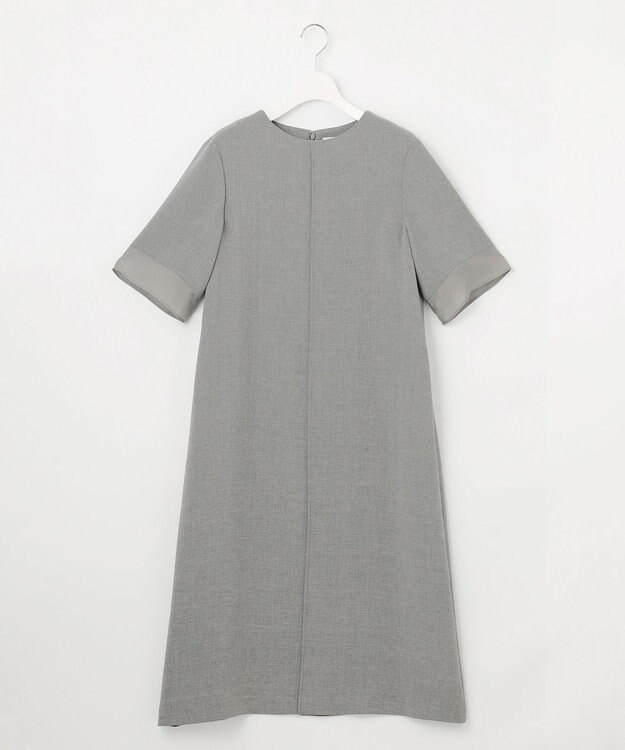 J.PRESS LADIES 【セットアップ対応】MELANGE ライトツイル ワンピース ライトグレー系