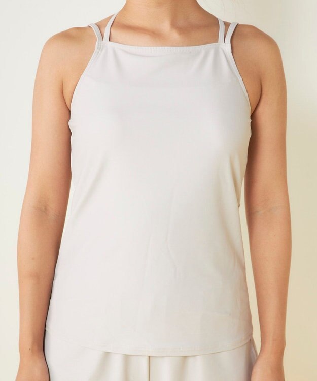 OP／FILA 【Ocean Pacific】シアートップス付き4点セット水着 ベージュ