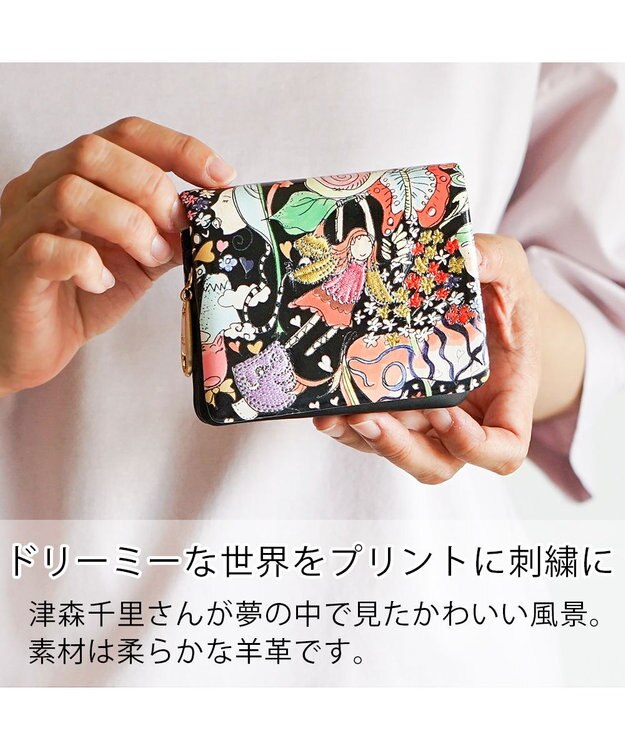 tsumori chisato CARRY ナチュラルラブ 財布 折財布 ミニ財布 ブラック