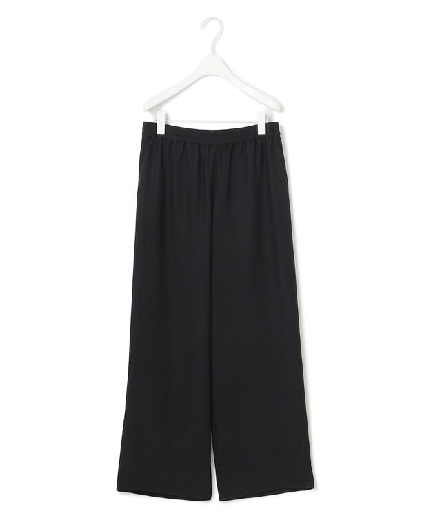 ICB L 【先行予約】ワッシャーツイル ワイドストレートパンツ ブラック