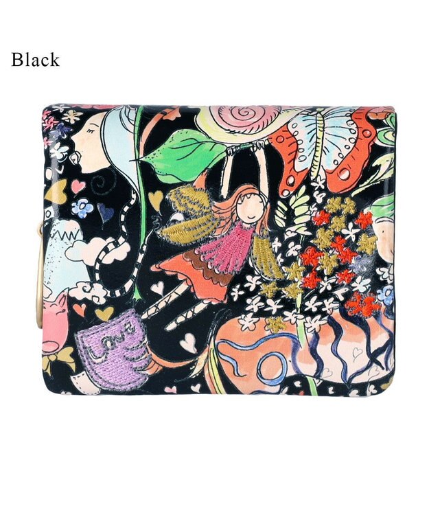 tsumori chisato CARRY ナチュラルラブ 財布 折財布 ミニ財布 ブラック