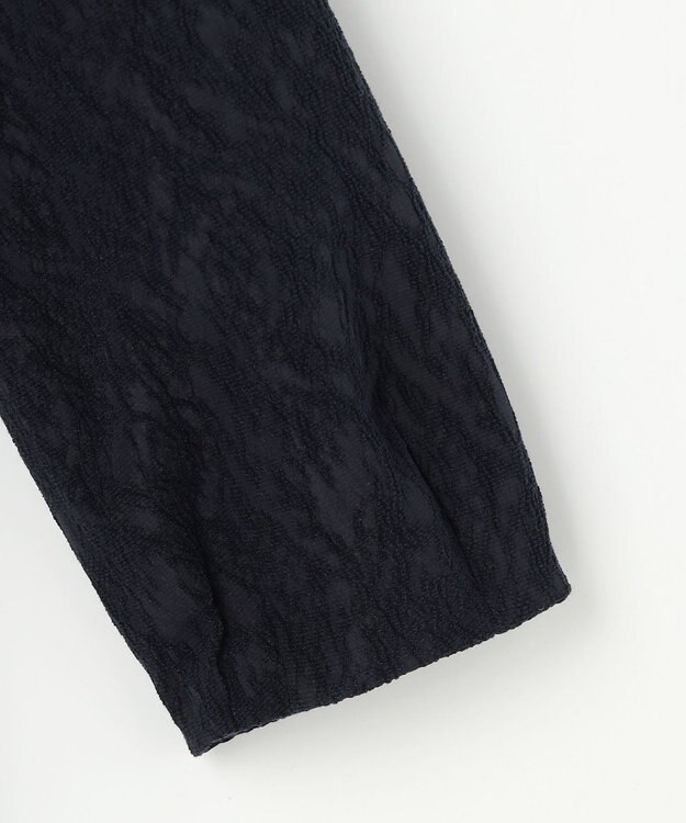 J.PRESS LADIES S ボタニカルジャガード ワンピース ネイビー系