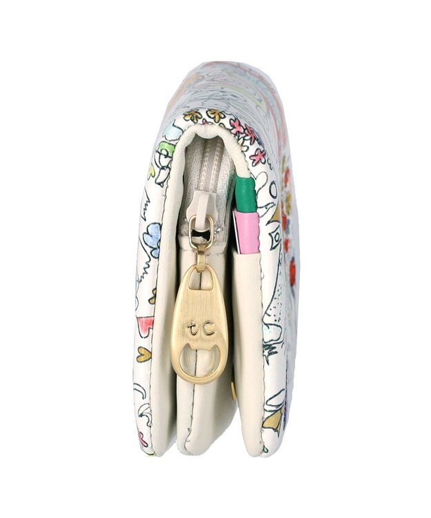 tsumori chisato CARRY ナチュラルラブ 財布 折財布 ミニ財布 ホワイト