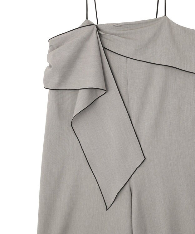 YECCA VECCA ラッフルキャミオールインワン Gray