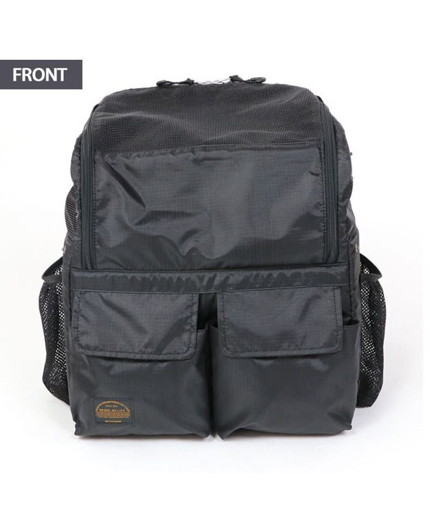 PET PARADISE ペットパラダイス  スクエア ハグ＆リュック  小型犬 黒