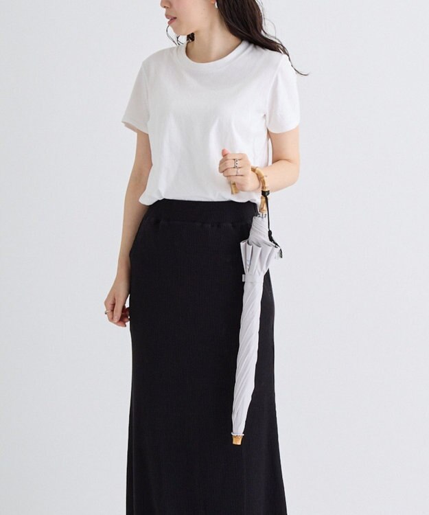 MOONBAT 【WEB限定】LANVIN en Bleu 晴雨兼用 折りたたみ傘 長傘(2WAY) プレーン×ロゴ刺繍 一級遮光 遮熱 UV キャメル