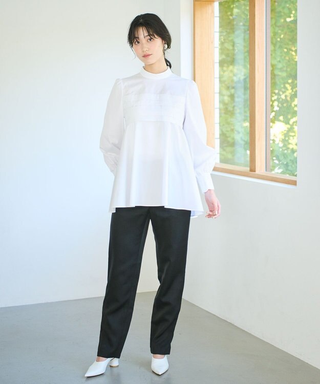 #Newans 【ANSWER for Co-Creation】ラインデザインチュニック ホワイト系