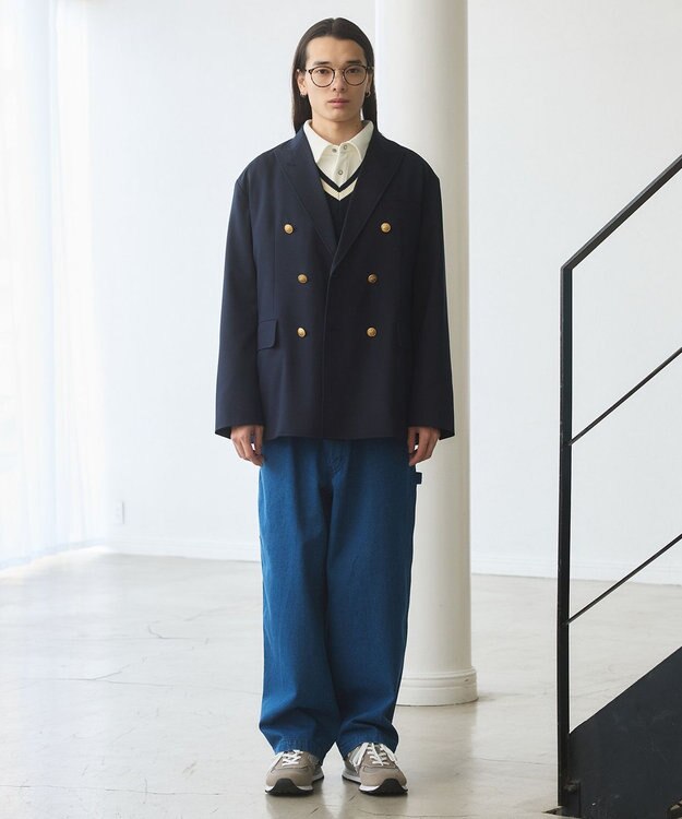 J.PRESS YORK STREET 【UNISEX】ネイビーブレザー / ダブル / 金釦 ネイビー系