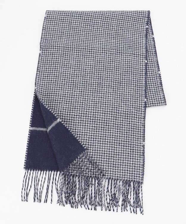 J.PRESS MEN アルパカウール チェックストール ネイビー系4