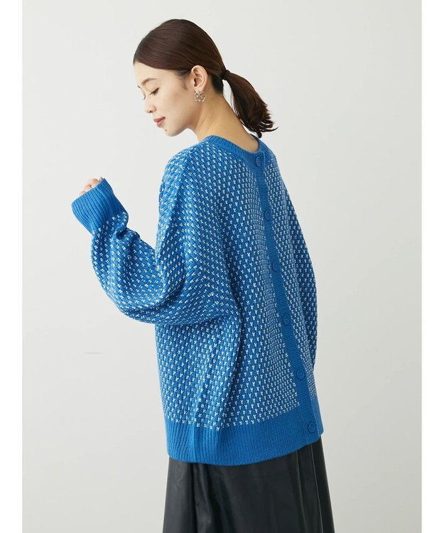 Green Parks ・ＳＵＧＡＲ　ＳＰＯＯＮ　２ｗａｙニットカーディガン Blue