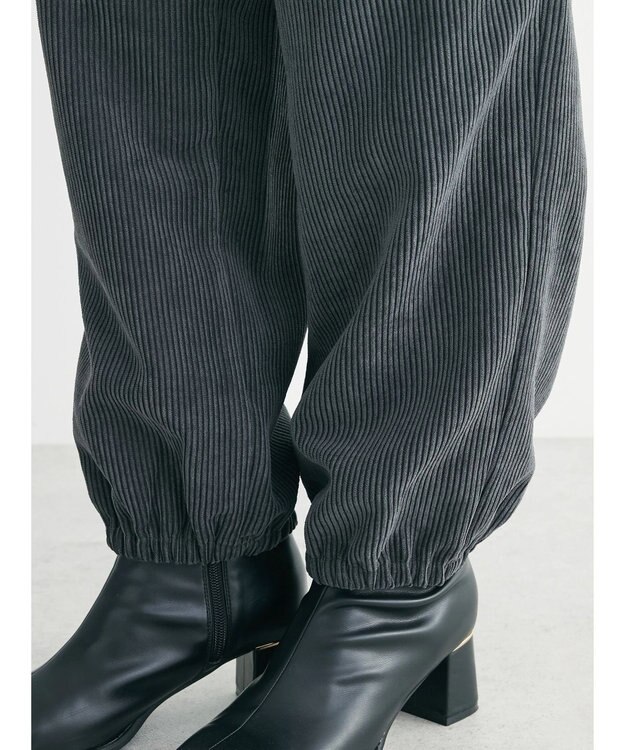Green Parks ・ＥＬＥＮＣＡＲＥ　ＤＵＥ　コーデュロイカーゴパンツ Charcoal Gray