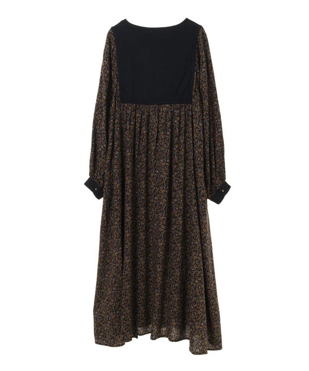 CRAFT STANDARD BOUTIQUE レーヨンキルト切替ワンピース Flower