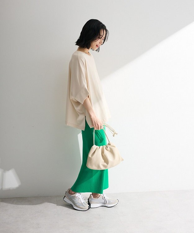 Green Parks 冷やっとすずやかドルマンプルオーバー Ecru