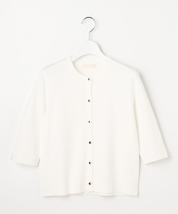 ANY SIS S 【アイスタッチ】ハーフスリーブ カーディガン オフ