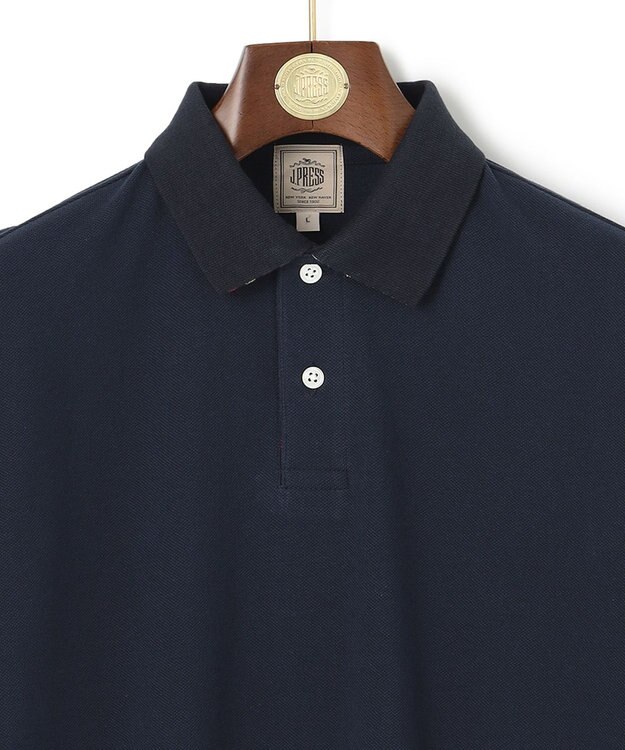 J.PRESS MEN レジメンタル ポロシャツ ネイビー系