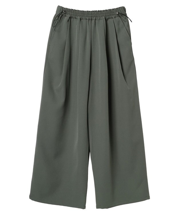 Green Parks ・ＥＬＥＮＣＡＲＥ　ＤＵＥ　ウエストドロストパンツ Khaki