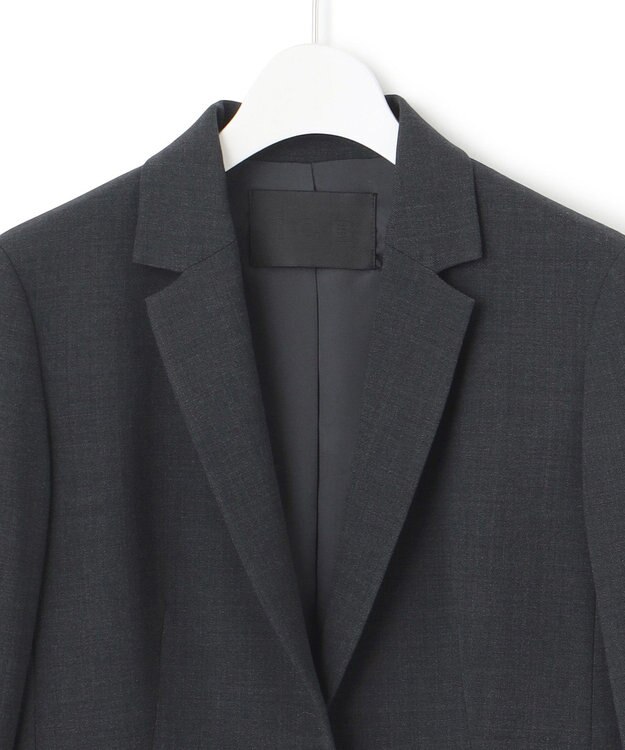 ICB 【UVカット・洗える】ウール2WAYストレッチ テーラードジャケット チャコール系