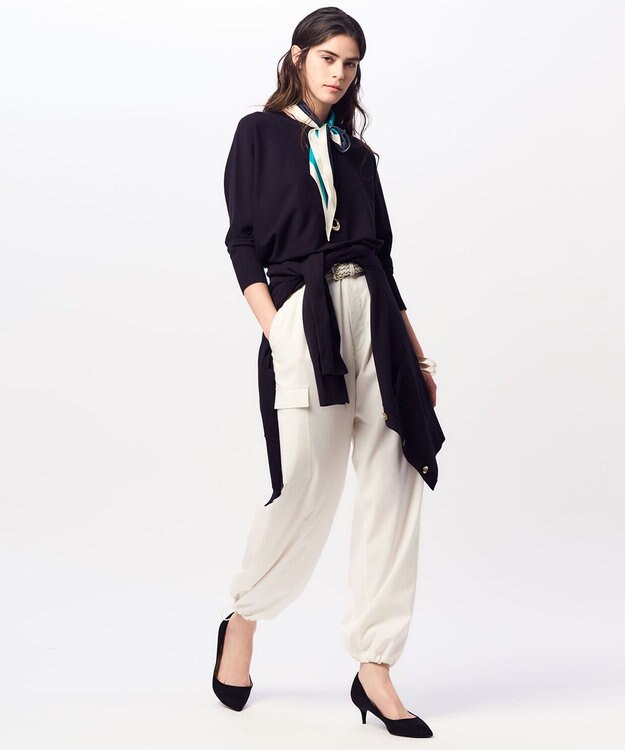 23区 【洗える】コンフォートストレッチ カーディガン ネイビー系