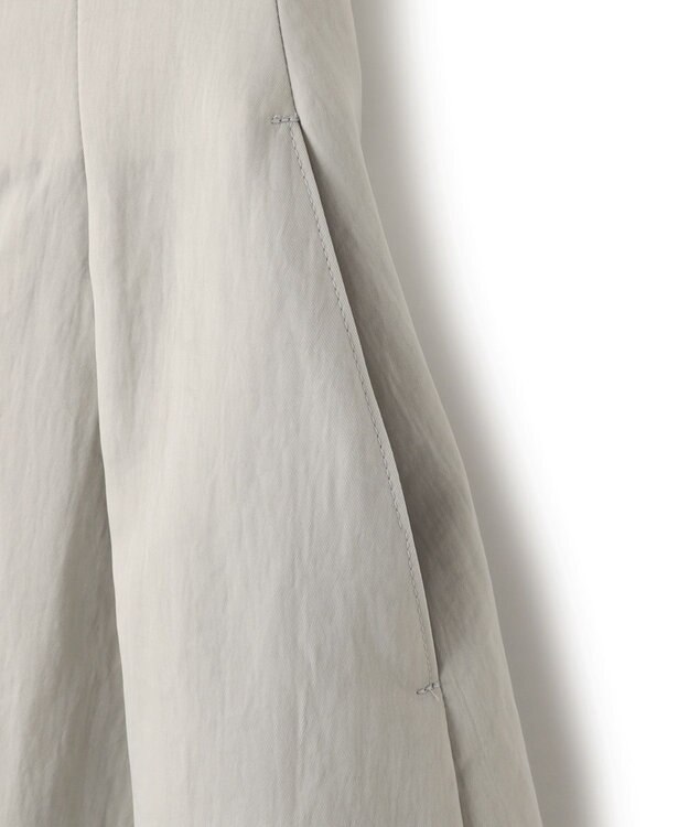 uncrave ヴィンテージタフタ フレアスカート ライトグレー