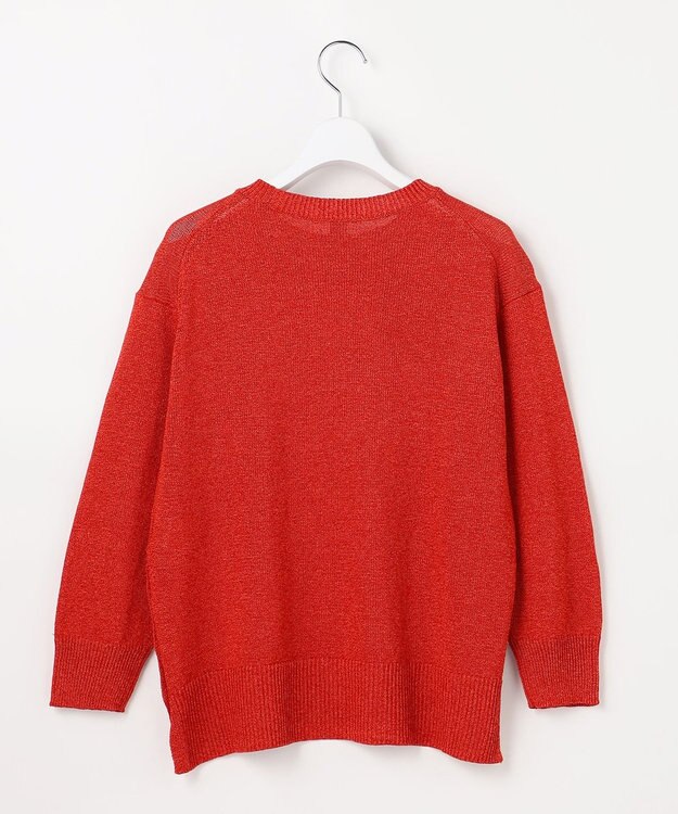 J.PRESS LADIES S DRY COMFORT クルーネック ニット スカーレット系