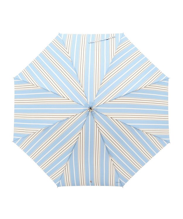 MOONBAT POLO RALPH LAUREN(ポロ ラルフローレン) 長傘 ソフトストライプ ポロポニー ワンポイント サックスブルー