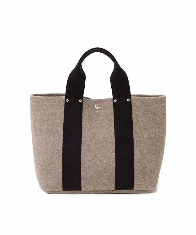 TOPKAPI 【TREASURE TOPKAPI】イタリアンフェルト テープコンビ トートバッグ 2023 グレージュ