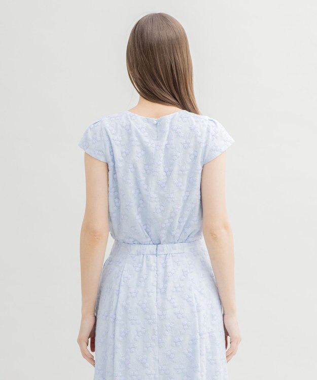 TOCCA FLORAL PICNIC ブラウス サックスブルー系