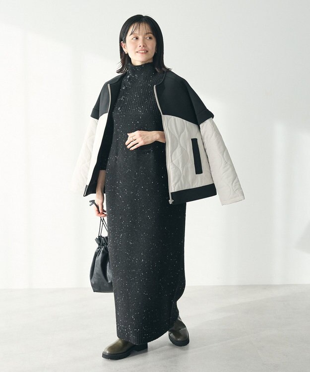 CRAFT STANDARD BOUTIQUE ダンボール×中綿ヨーク切替ジャケット Black