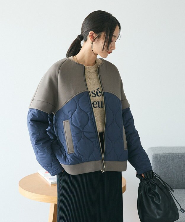 CRAFT STANDARD BOUTIQUE ダンボール×中綿ヨーク切替ジャケット Mocha