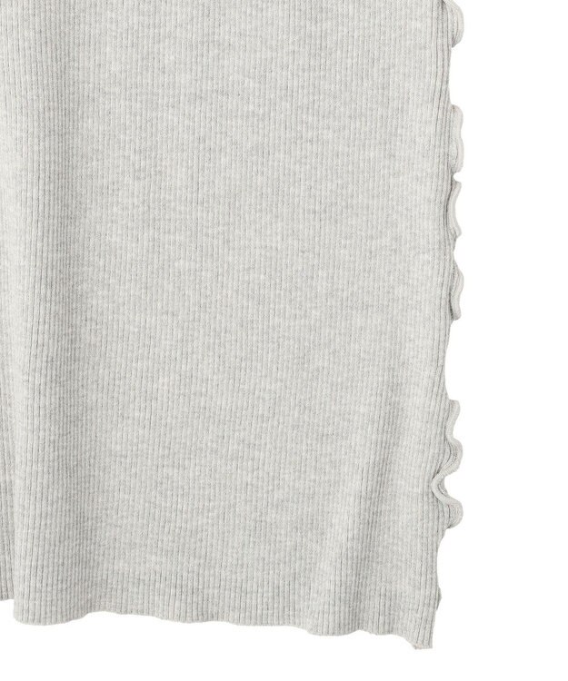 earth music&ecology サイドメローリブニットスカート Gray Mixture