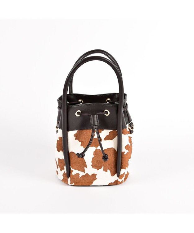 LA BAGAGERIE カウヘアー2WAYバケットバッグ カウ
