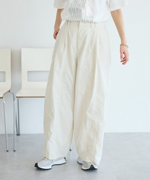 CRAFT STANDARD BOUTIQUE コットンナイロンカーブパンツ Ivory