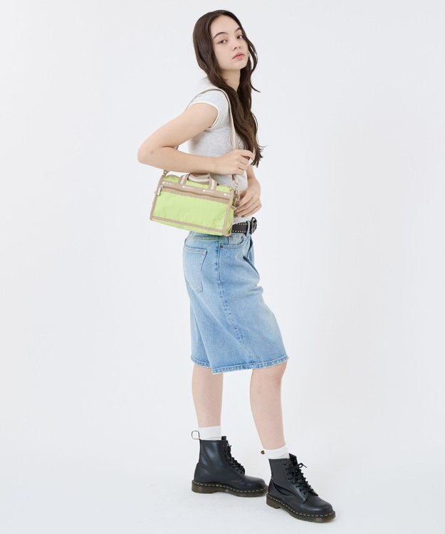LeSportsac MINI DUFFEL CROSSBODY/スペクテイターライム/ボーン スペクテイターライム/ボーン