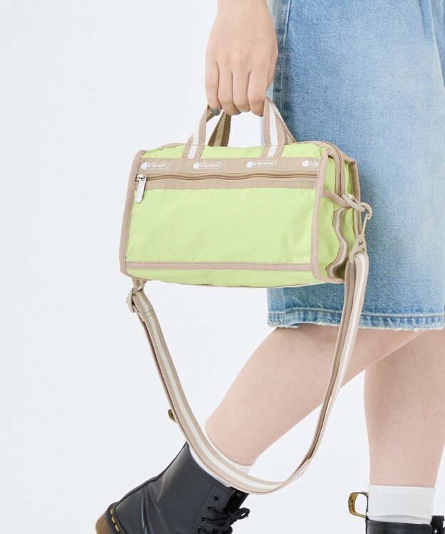 LeSportsac MINI DUFFEL CROSSBODY/スペクテイターライム/ボーン スペクテイターライム/ボーン