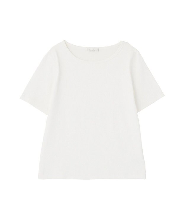 Green Parks 【適ON】５分袖リブプルオーバー Off White