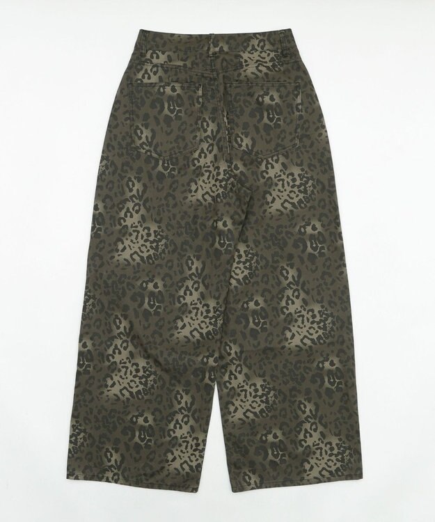 WEGO レオパードワイドストレートパンツ 柄1